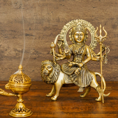 Brass Maa Durga Hindu Goddeess Sculpture for Sale - 309400