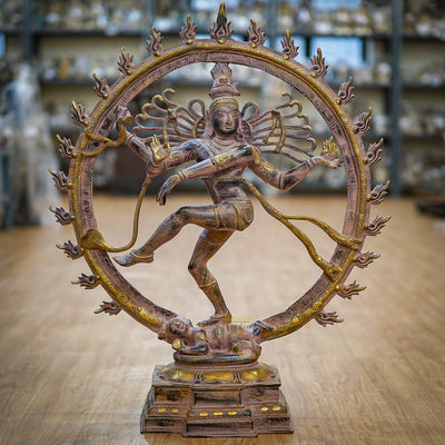 Antique Large Size Finest Indoor Outdoor Décor Nataraja Statue 26" - SKU - 337700