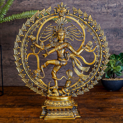 Super Fine Brass Home Office Décor Antique Nataraja large Statue 25" - 338900