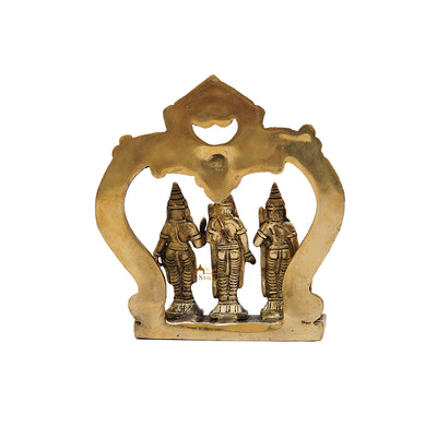 Brass Small Ram Darbar Statue Rama Family Idol 6.5 Inch