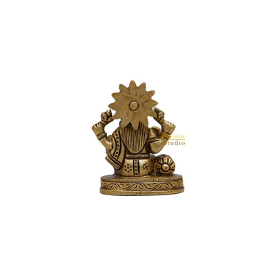 Brass Goddess Lakshmi Idol 3 Inch