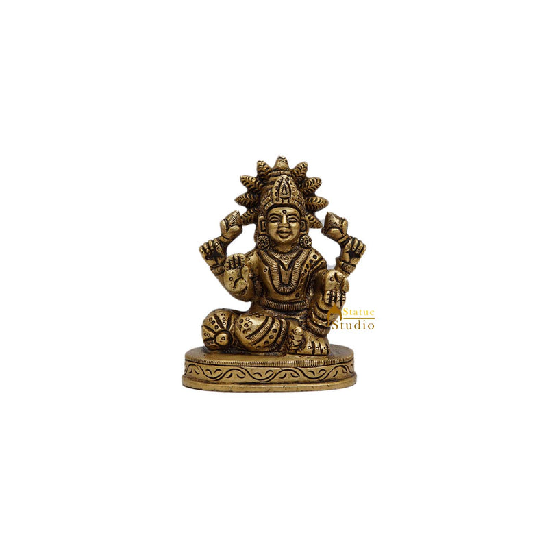 Brass Goddess Lakshmi Idol 3 Inch