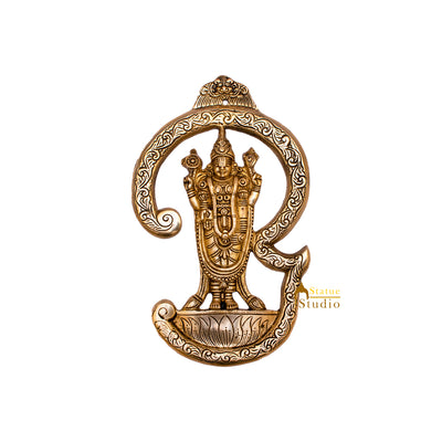 Brass Lord Venkateshwara Tirupati Balaji Wall Hanging 13 Inch