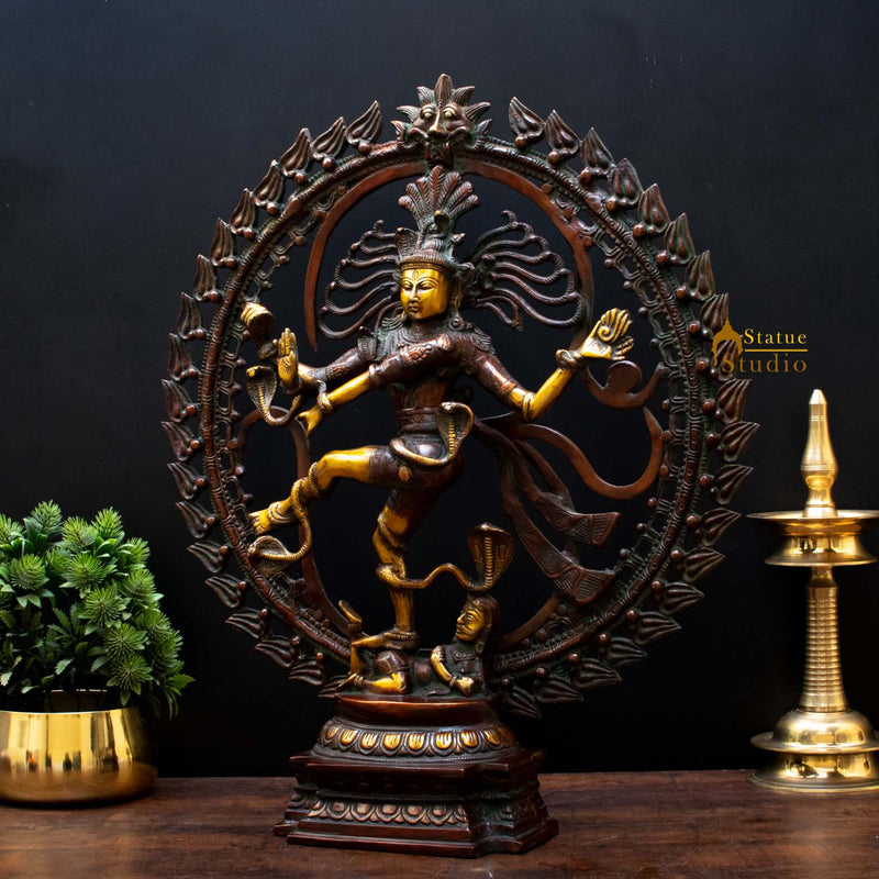 Brass Nataraja Dancing Shiva Statue For Decor And Gifting 2 Feet