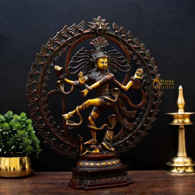 Brass Nataraja Dancing Shiva Statue For Decor And Gifting 2 Feet