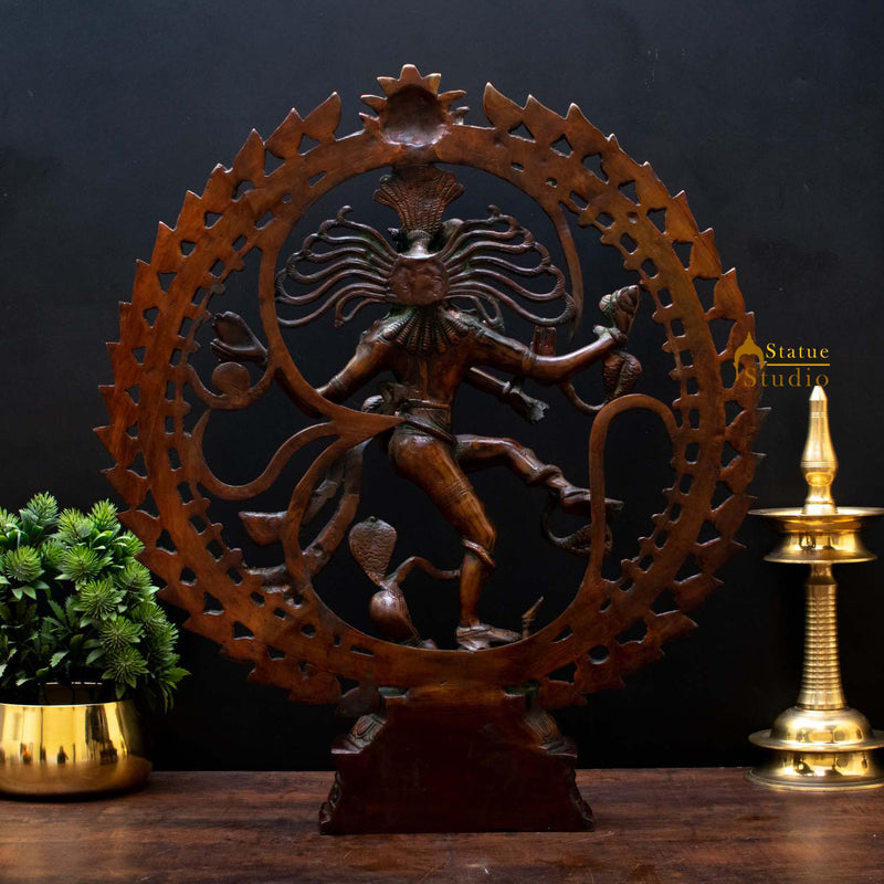 Brass Nataraja Dancing Shiva Statue For Decor And Gifting 2 Feet