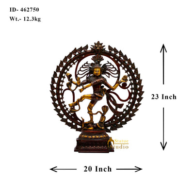 Brass Nataraja Dancing Shiva Statue For Decor And Gifting 2 Feet