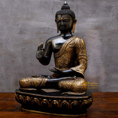 Brass Blessing Buddha Statue For Home Decor Gift 2 Feet