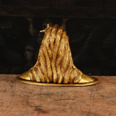 Brass Aadiyogi Shiva Bust Statue 4" by StatueStudio