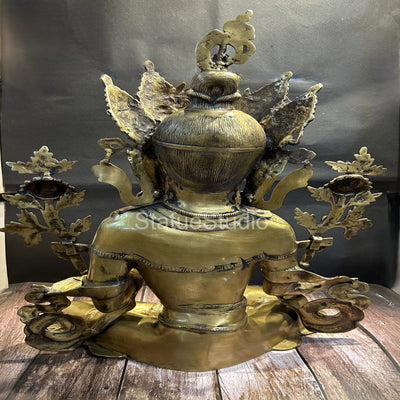 Brass Large Buddhist Tara Idol Antique Finish For Home Decor Showpiece 2 Feet