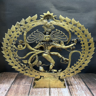 Brass Nataraja Statue Dancing Shiva Idol For Home Decor Showpiece 2 Feet