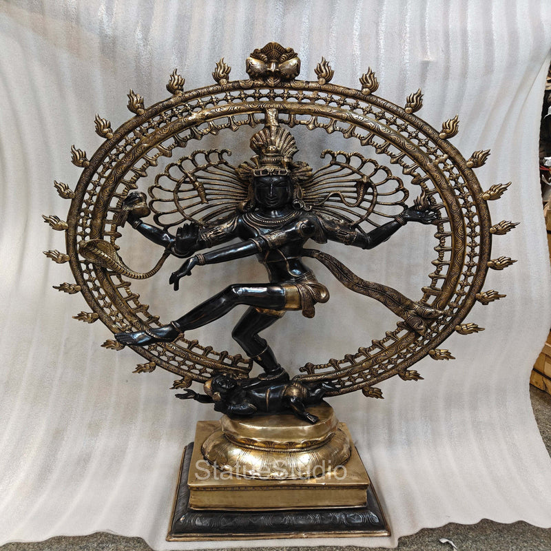 Brass Large Nataraja Statue Showpiece For Home Decor 4 Feet