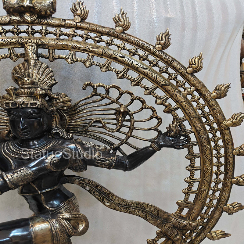 Brass Large Nataraja Statue Showpiece For Home Decor 4 Feet