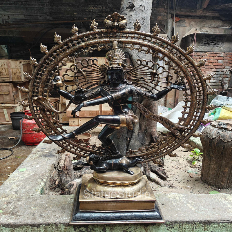 Brass Large Nataraja Statue Showpiece For Home Decor 4 Feet