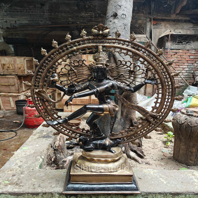 Brass Large Nataraja Statue Showpiece For Home Decor 4 Feet