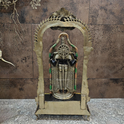 Brass Lord Tirupati Balaji Venkateshwara Swamy Idol 3 Feet