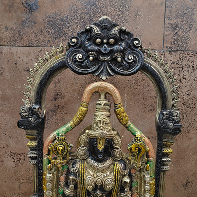 Brass Lord Tirupati Balaji Venkateshwara Swamy Idol 3 Feet