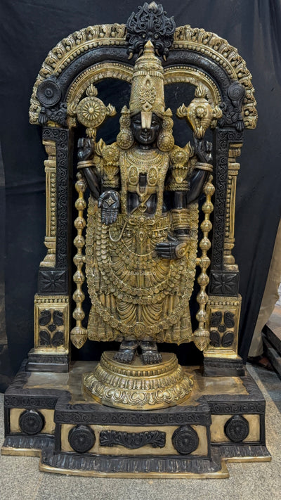 Brass Tirupathi Balaji Idol Large Size 5 Feet