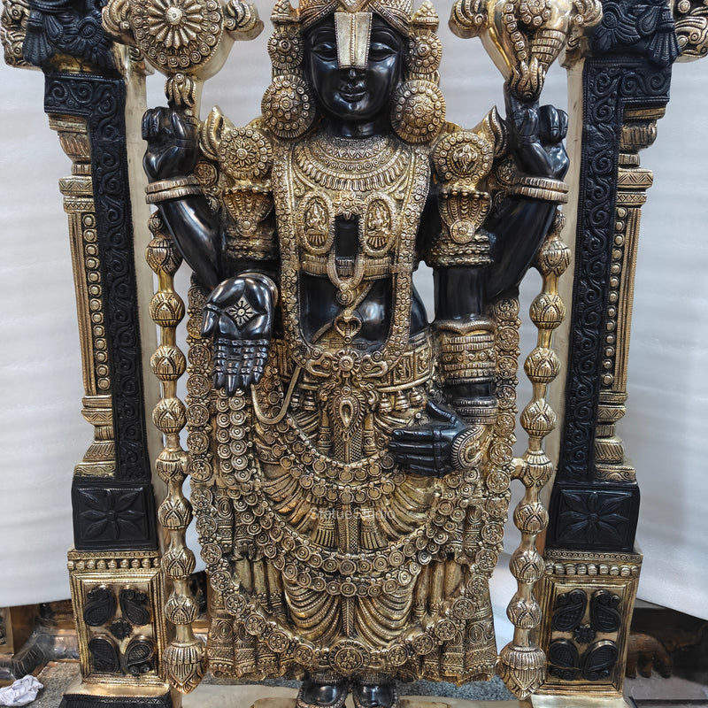 Brass Tirupathi Balaji Idol Large Size 5 Feet