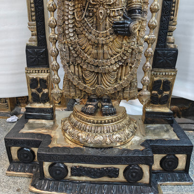 Brass Tirupathi Balaji Idol Large Size 5 Feet