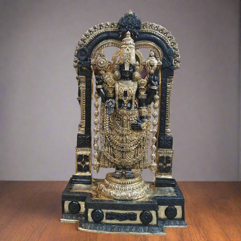 Brass Tirupathi Balaji Idol Large Size 5 Feet