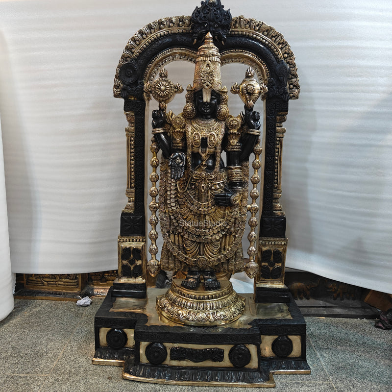 Brass Tirupathi Balaji Idol Large Size 5 Feet