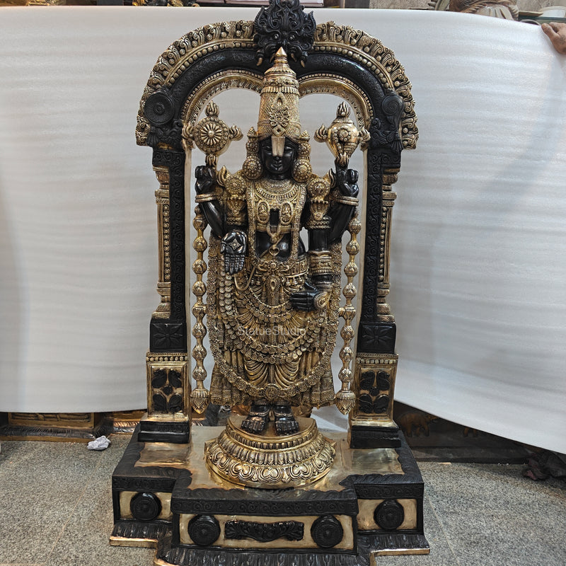 Brass Tirupathi Balaji Idol Large Size 5 Feet