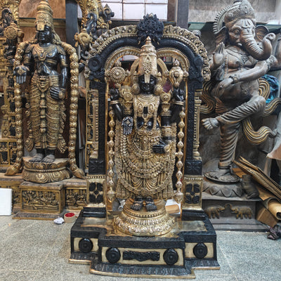 Brass Tirupathi Balaji Idol Large Size 5 Feet