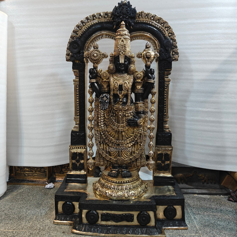 Brass Tirupathi Balaji Idol Large Size 5 Feet