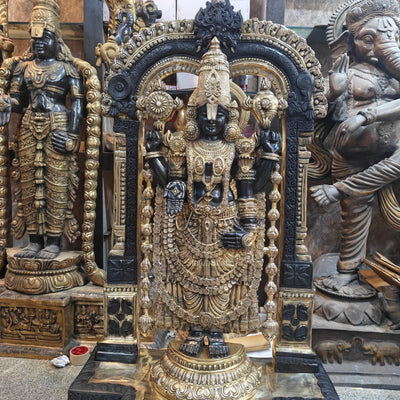 Brass Tirupathi Balaji Idol Large Size 5 Feet