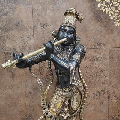 Superfine Handcrafted Krishna Statue 45 Inch