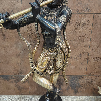 Superfine Handcrafted Krishna Statue 45 Inch