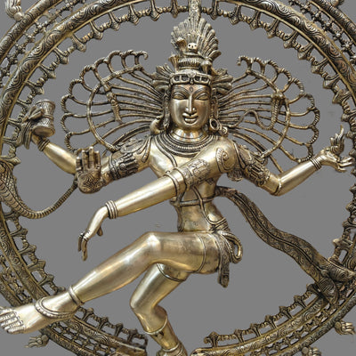 Brass Large Nataraja Statue For Home Decor 4 Feet