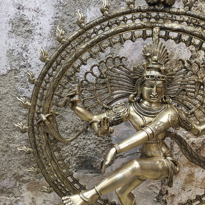 Brass Large Nataraja Statue For Home Decor 4 Feet