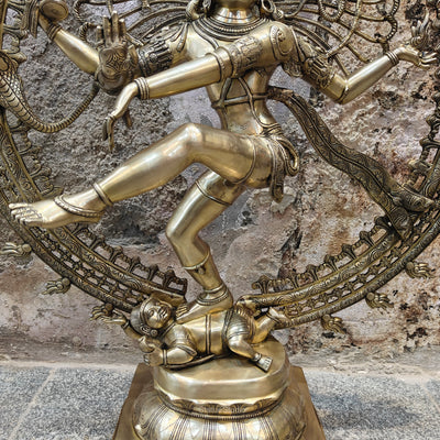 Brass Large Nataraja Statue For Home Decor 4 Feet