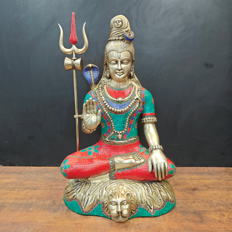 Brass Large Shiva Statue 3 Feet