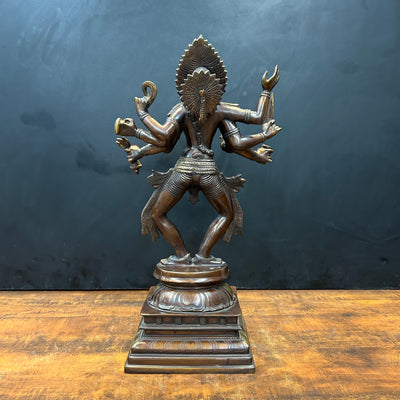 Brass Goddess Kali Mata Statue As Bhairavi Antique Finish 2 Feet