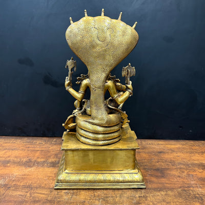 Brass Large Exclusive Vishnu Shri Hari Narayanan Idol 2.5 Feet