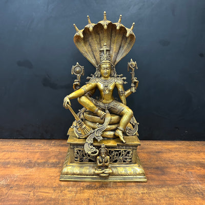 Brass Large Exclusive Vishnu Shri Hari Narayanan Idol 2.5 Feet