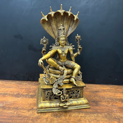 Brass Large Exclusive Vishnu Shri Hari Narayanan Idol 2.5 Feet