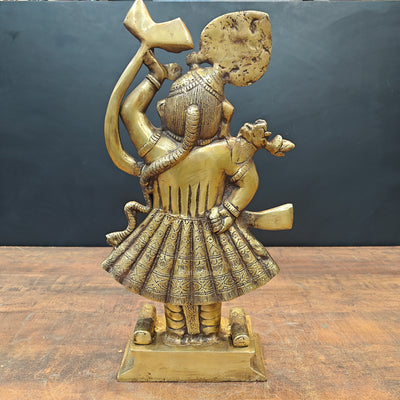 Brass Krishna As Shrinath ji Idol Antique Finish 1.5 Feet