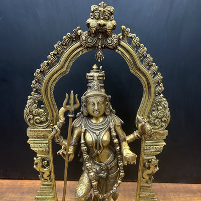 Brass Goddess Large Kali Statue 21 Inch