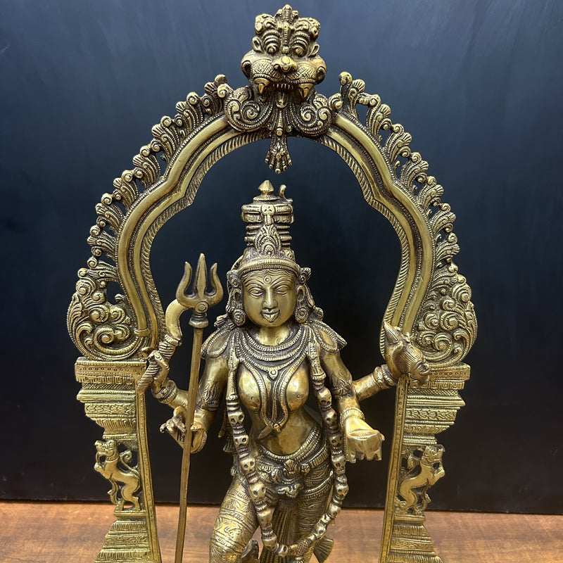 Brass Goddess Large Kali Statue 21 Inch