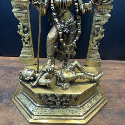 Brass Goddess Large Kali Statue 21 Inch