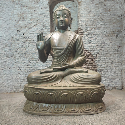 Brass Very Large Blessing Buddha Statue For Home Garden Decor 6 Feet