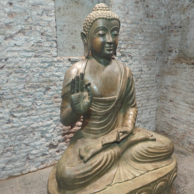 Brass Very Large Blessing Buddha Statue For Home Garden Decor 6 Feet