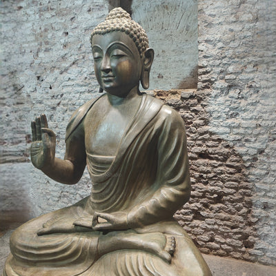 Brass Very Large Blessing Buddha Statue For Home Garden Decor 6 Feet