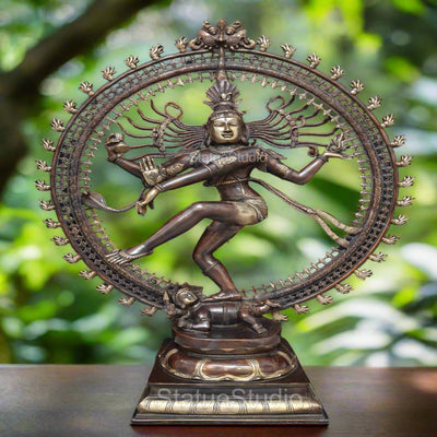 Brass Nataraja Statue Sculpture Lord Shiva Idol Showpiece Home Decor 3 Feet - 463089