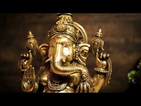 Brass Large Ganesha Idol For Home Office Decor Lucky Gift 20"