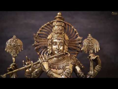 Brass Krishna Idol 2.5 Feet by StatueStudio